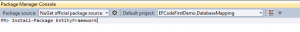 Install EF using Nuget