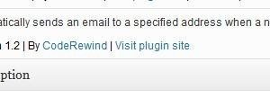WordPress Alert Plugin