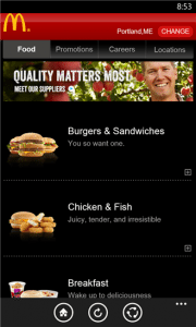 fast food chain apps
