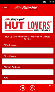 fast food chain apps