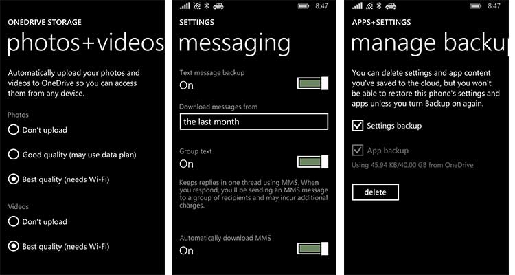 Windows Phone Audio + Video Backup Options