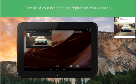 get Android notifications on desktop