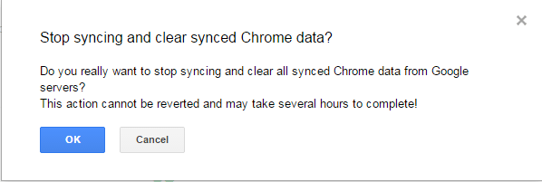 enable sync in Chrome