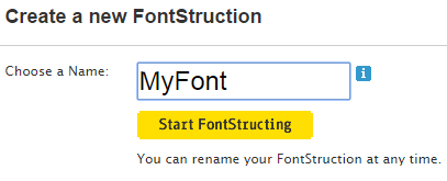 create a font