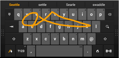 type faster on touch screen