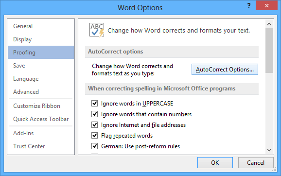 Disable Automatic Numbering in Word 