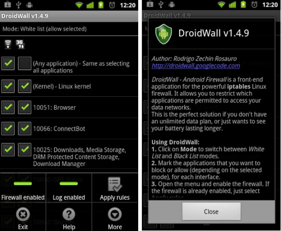 firewall apps for Android 