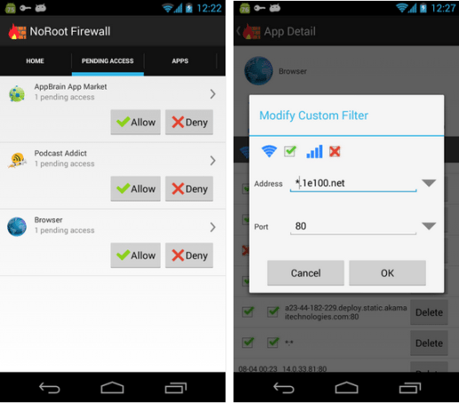 firewall apps for Android 