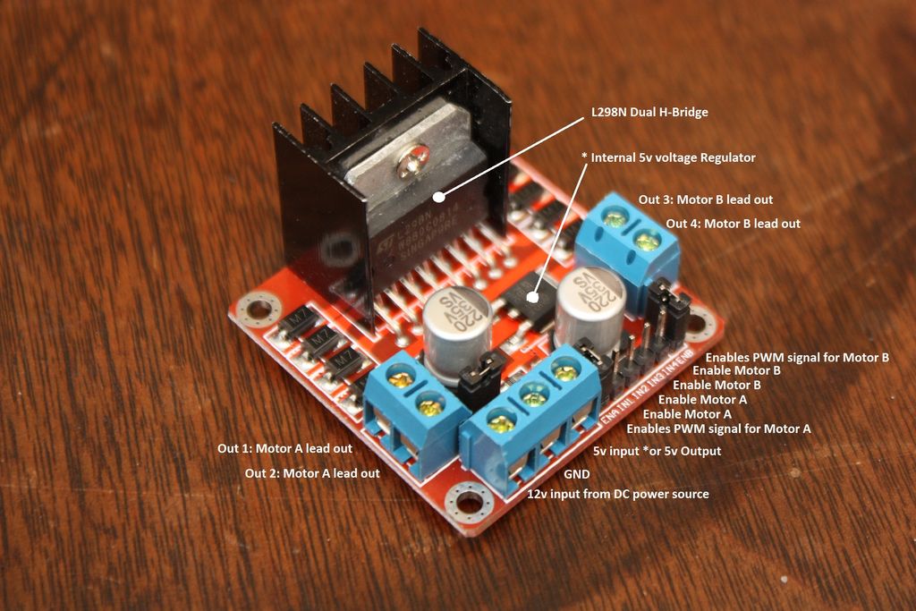 L298N Dual H Bridge