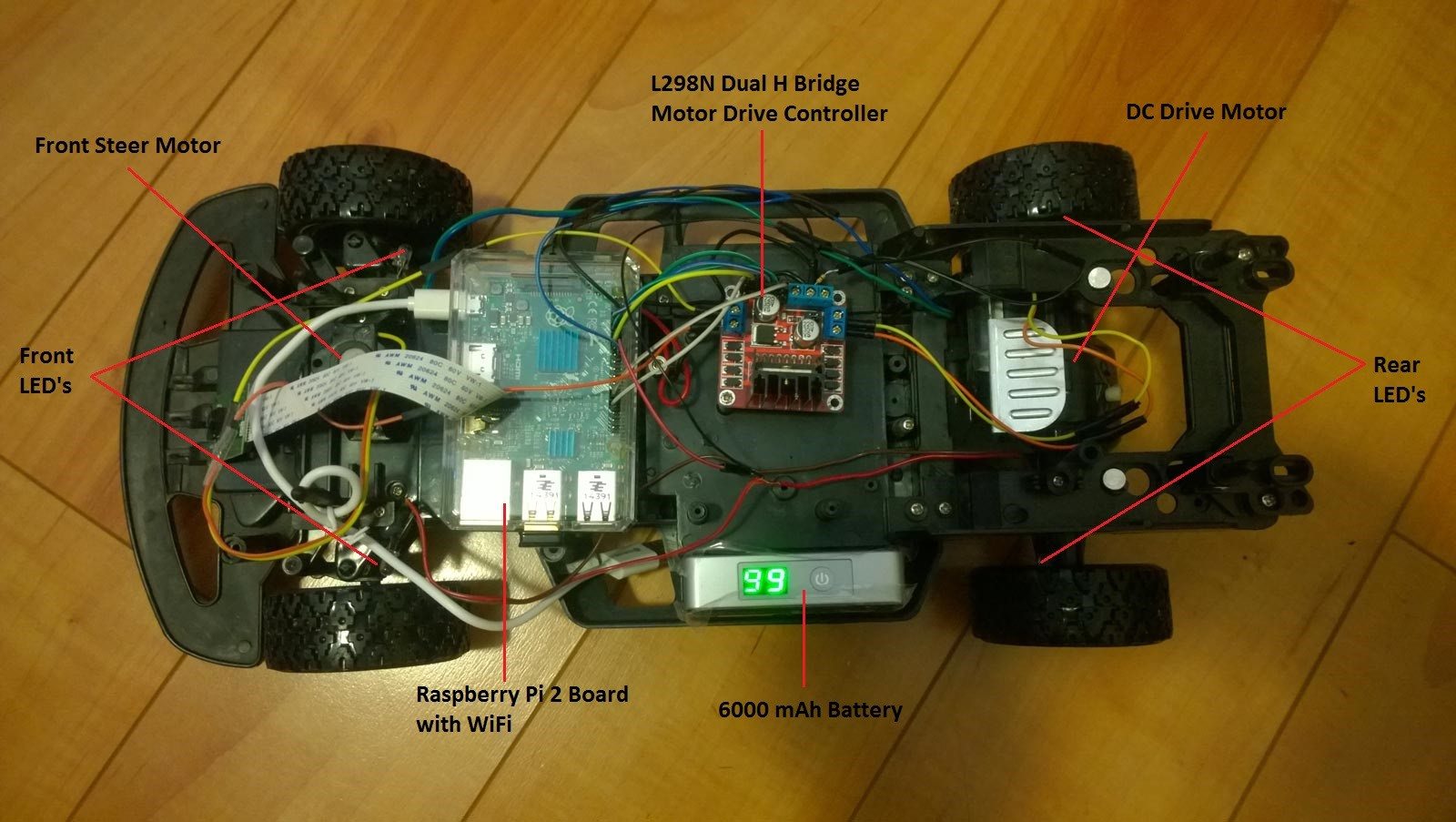 Raspberry Pi WiFi RC Car