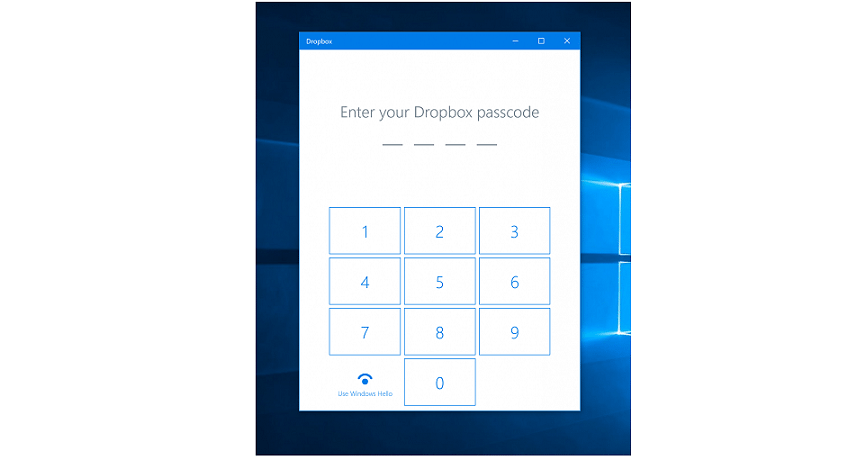 Dropbox App for Windows 10 