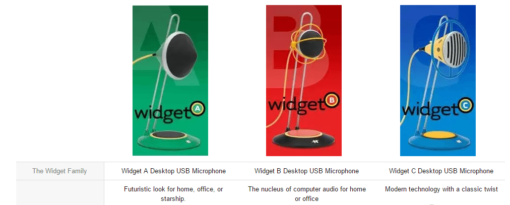 Neat Widget Microphones