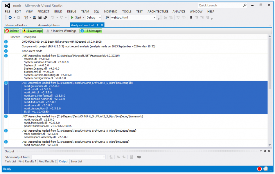 ndepend