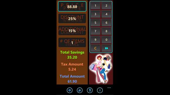 windows phone discount calculator apps