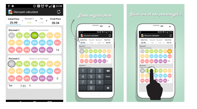 android discount calculator apps