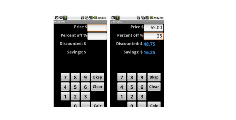 android discount calculator apps