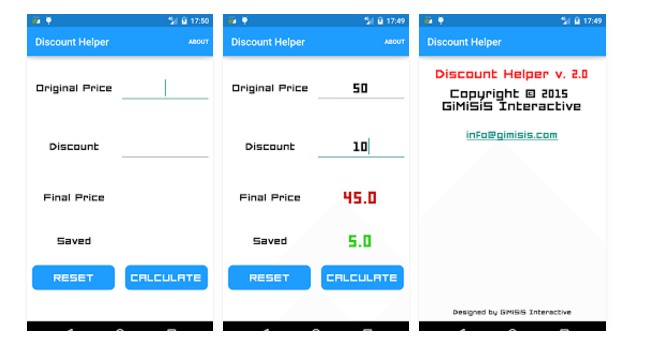 android discount calculator apps