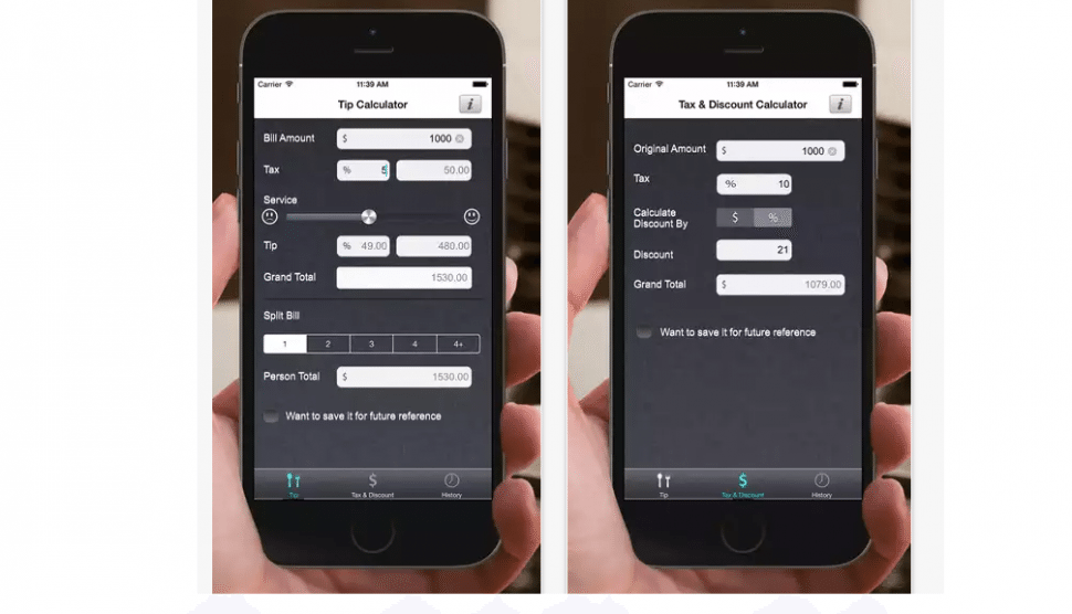 iOS discount calculator apps 