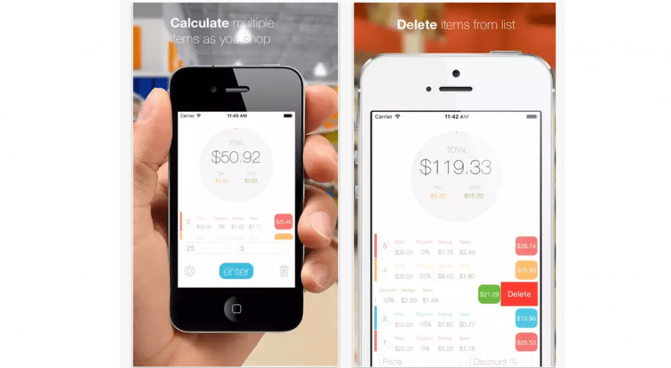 iOS discount calculator apps 