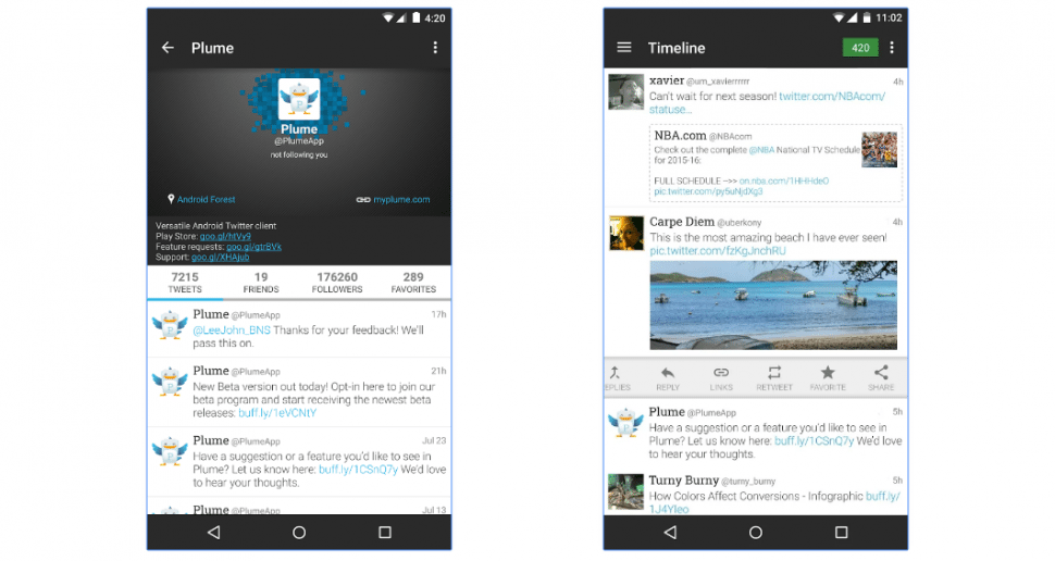 android Twitter client apps