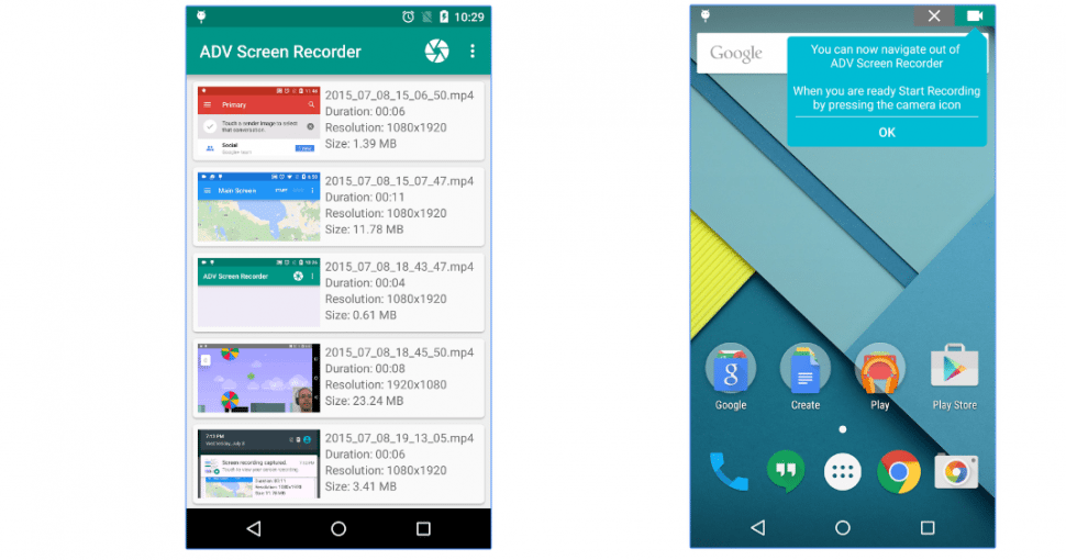 android screen recorder apps