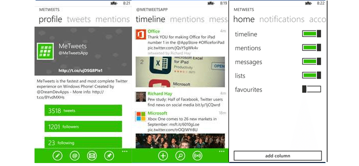 Windows Phone Twitter Client Apps