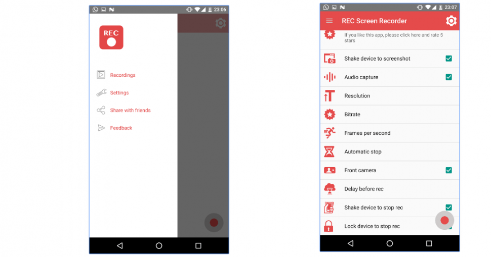 android screen recorder apps