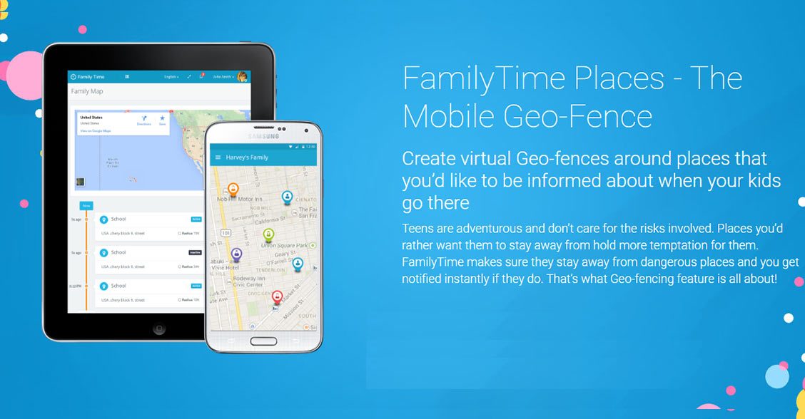 familytime geo fencing