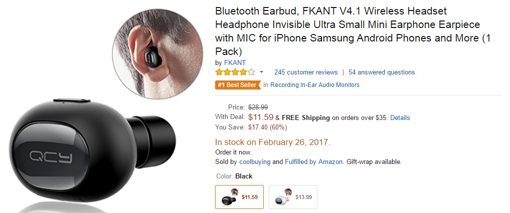 Bluetooth Earbud FKANT 