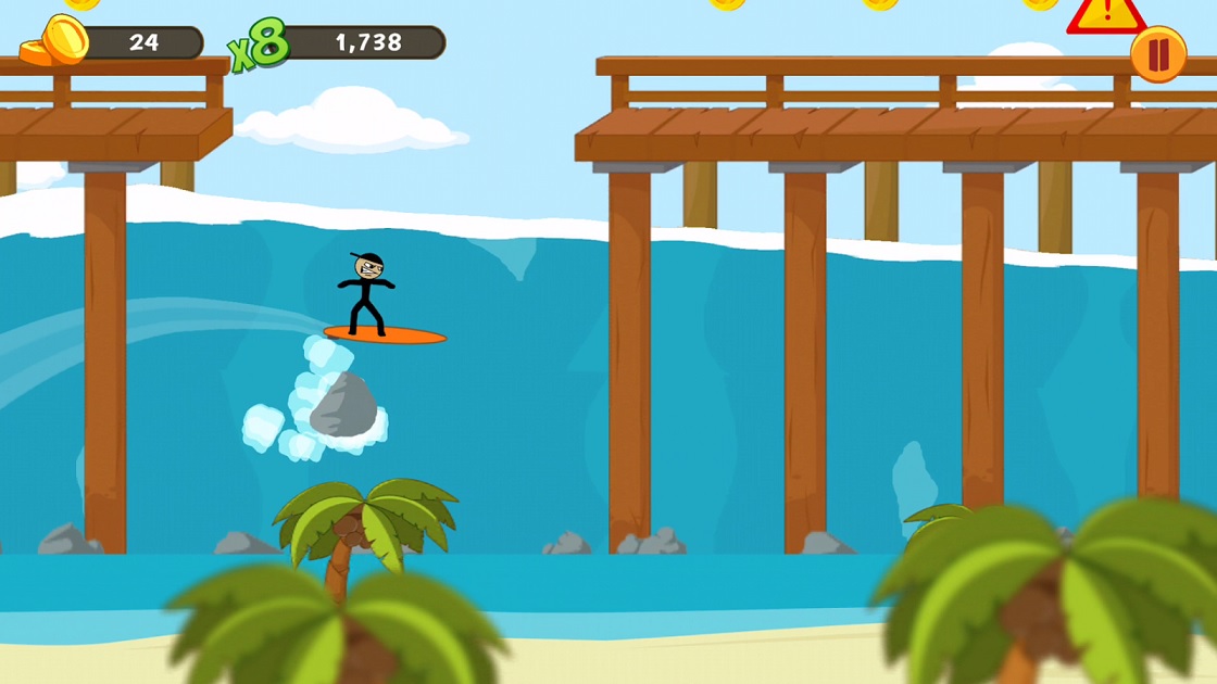 Stickman Surfer