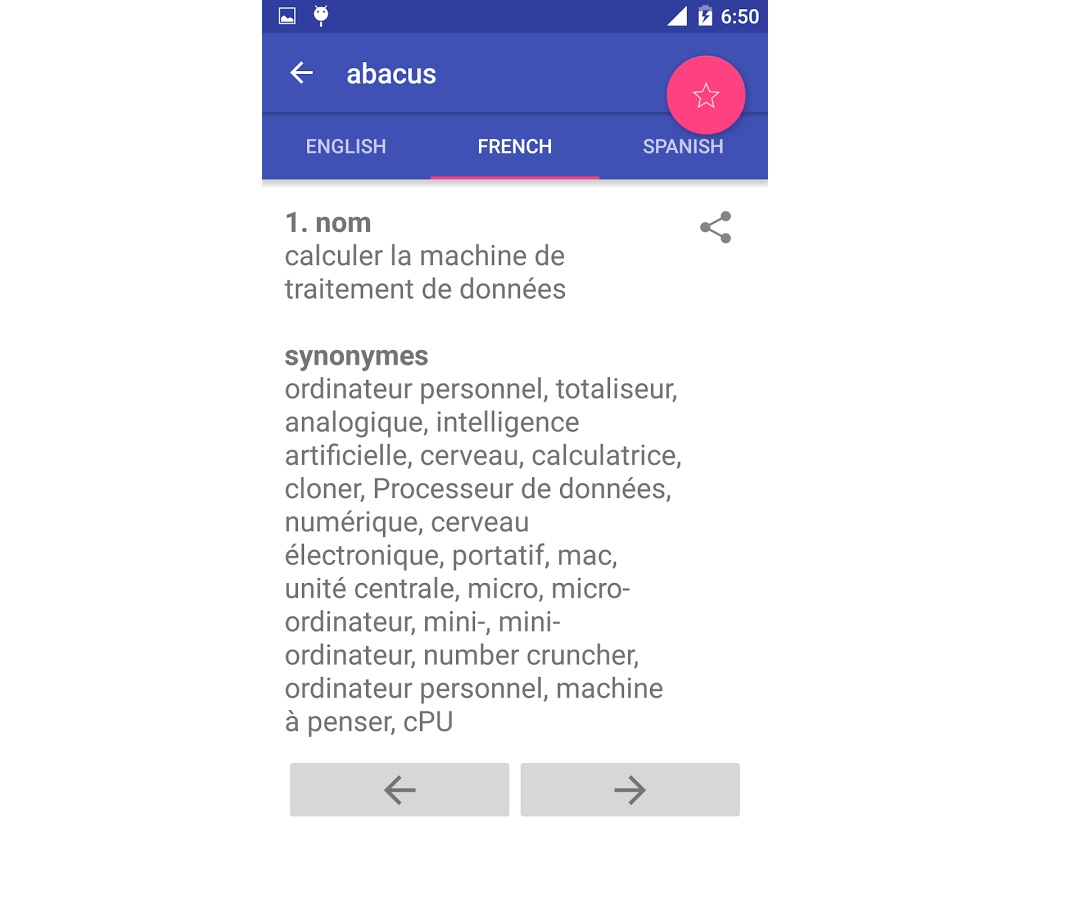 Android Thesaurus Apps