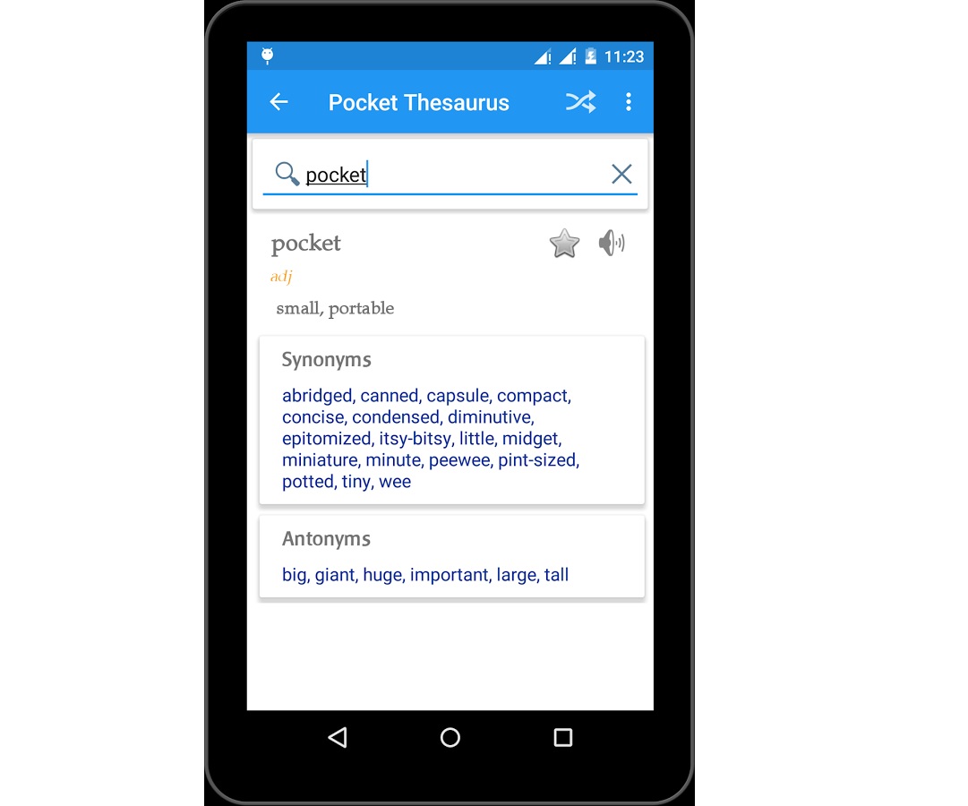 Android Thesaurus Apps