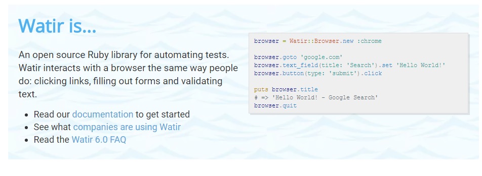 Functional Testing Tools