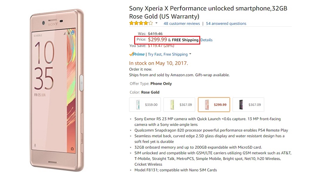 Sony Xperia X Performance 